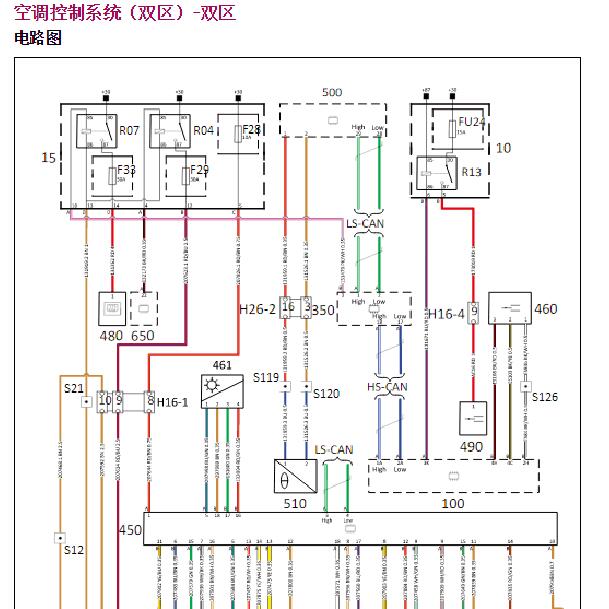 2018年观致3空调电路图.