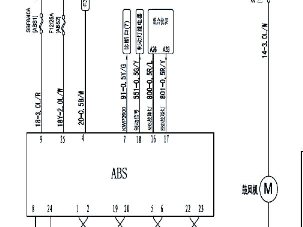 18年庆铃达咖ABS电路图