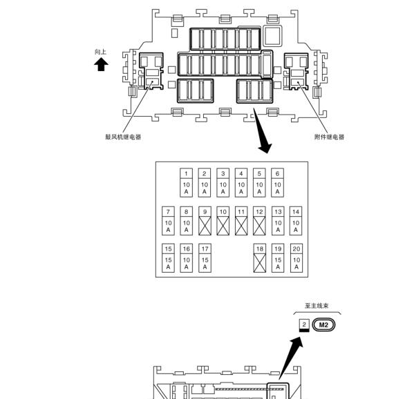 2009年日产骊威保险与继电器资料