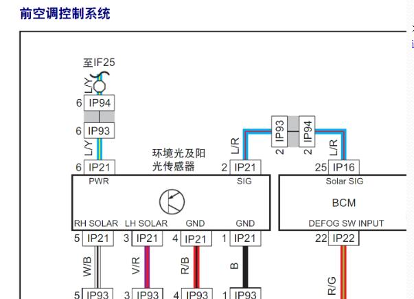 2015年吉利GX7空调电路图