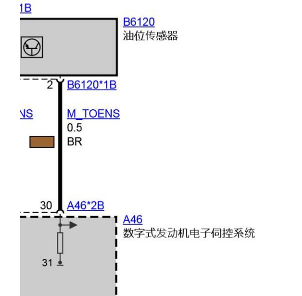 2014年宝马320LI机油油位传感器电路图