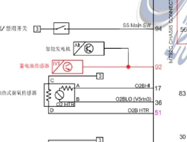 2017年长安逸动发动机（含发电机）电路图