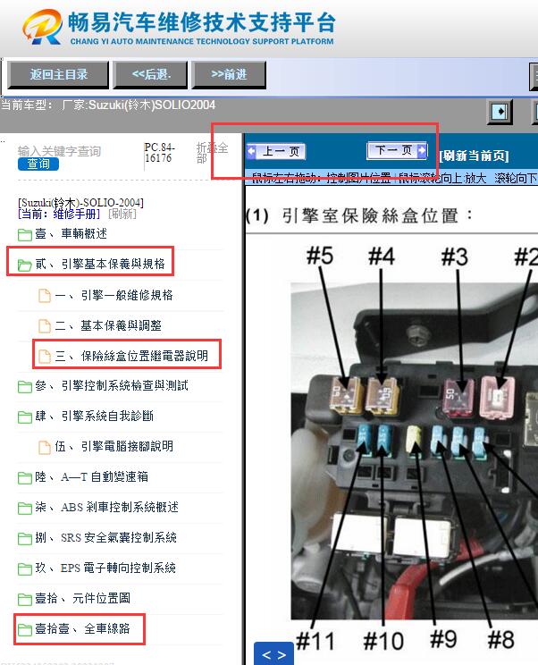 2004年铃木SOLIO  保险丝继电器资料