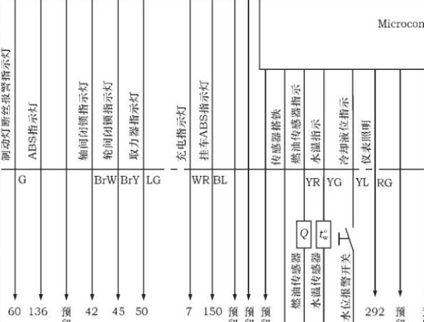 福田欧曼仪表电路图