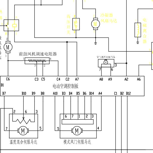 金杯阁瑞斯空调电路图