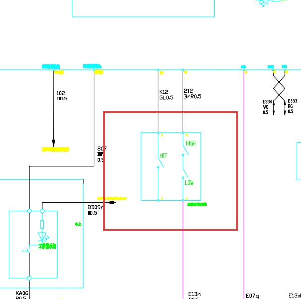 2016年众泰云100S 空调压力开关电路图