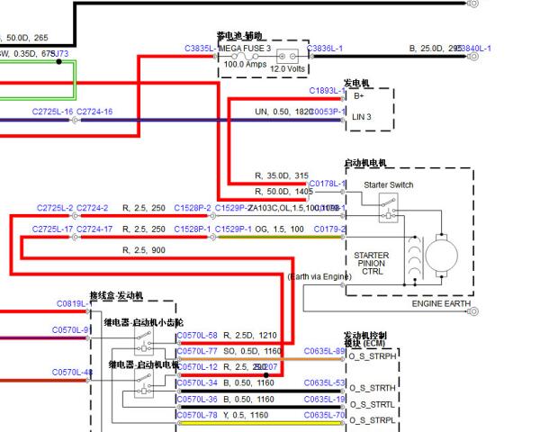 2016年路虎发现4启动马达电路图