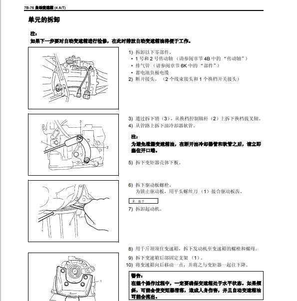 2007年铃木吉姆尼变速箱维修手册