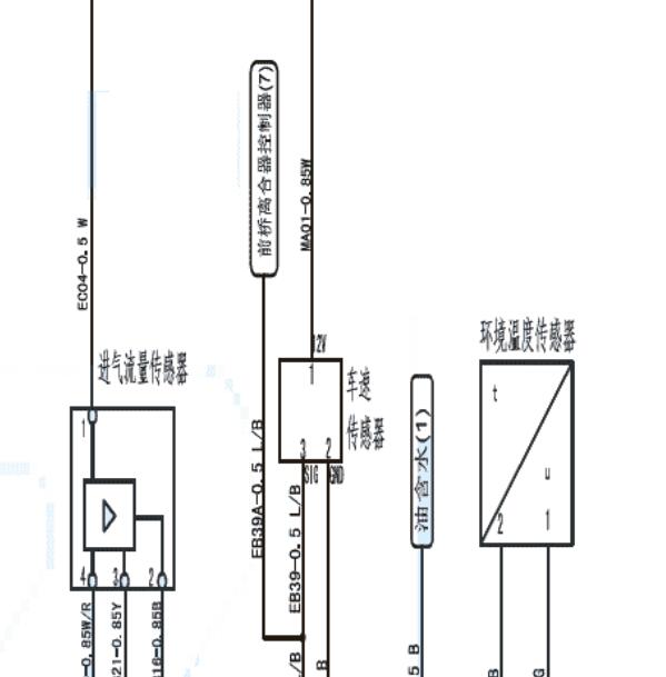五十铃4KH1发动机车速传感器电路图