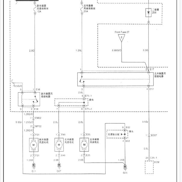 2011-2015 江淮瑞风穿梭空调电路图.