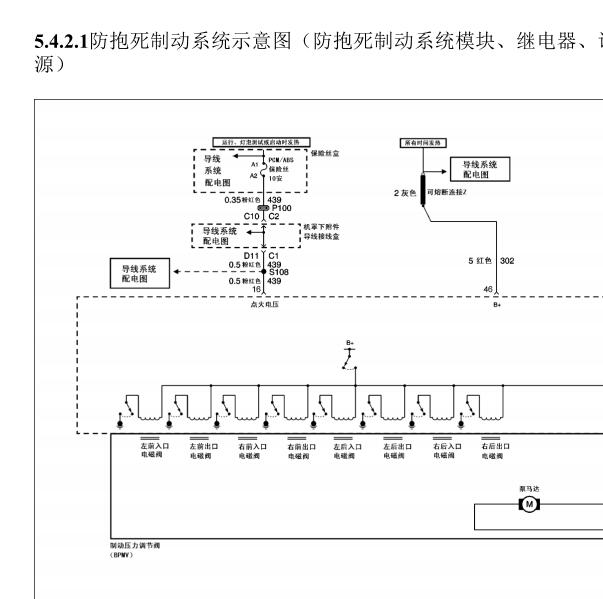 2008年别克陆尊ABS电路图