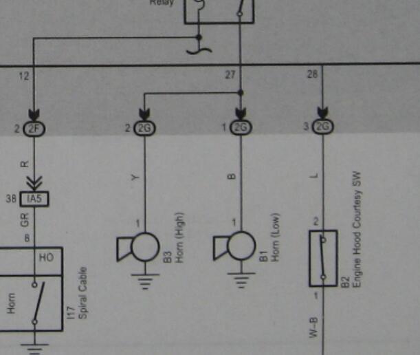 2007年丰田锐志喇叭和灯光电路图