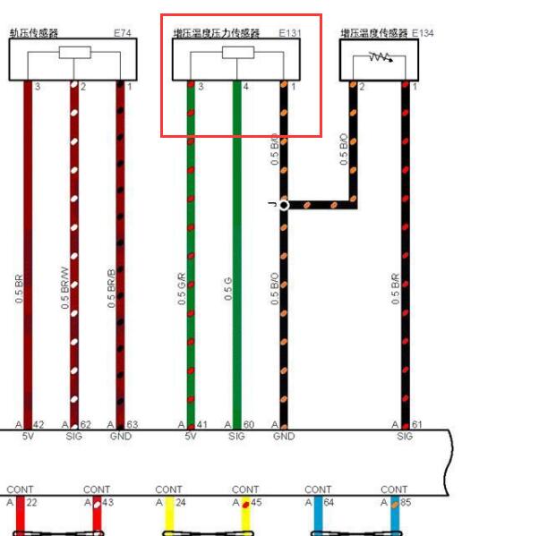 2019年五十铃瑞迈JE4D25Q6 增压压力传感器电路图