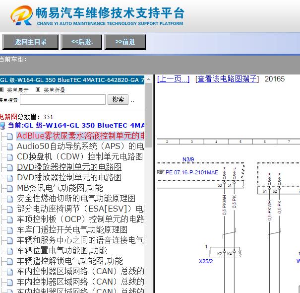 2008年奔驰GL350全车电路图