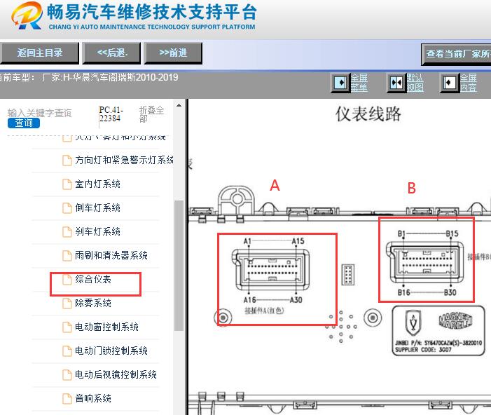 2010-2019年金杯阁瑞斯仪表针脚资料