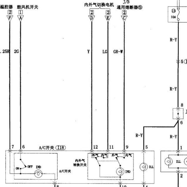 2005年哈飞赛豹空调电路图