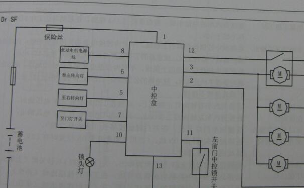 2009年长城金迪尔门锁电路图