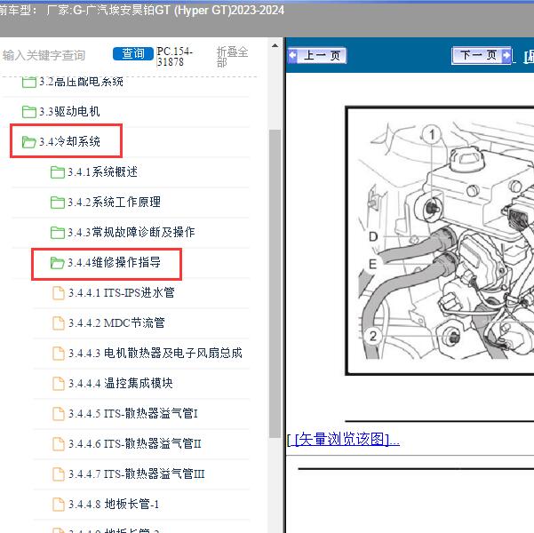 2023-2024年广汽埃安-昊铂GT (Hyper GT) 冷却系统维修手册