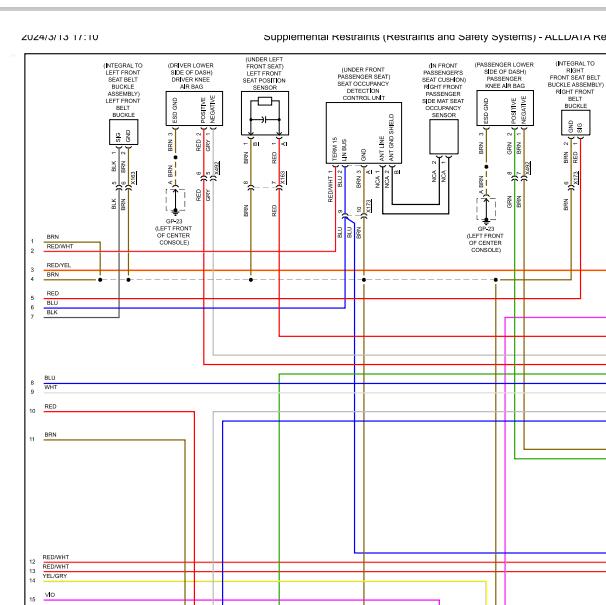 2018年保时捷MACAN 气囊电路图.