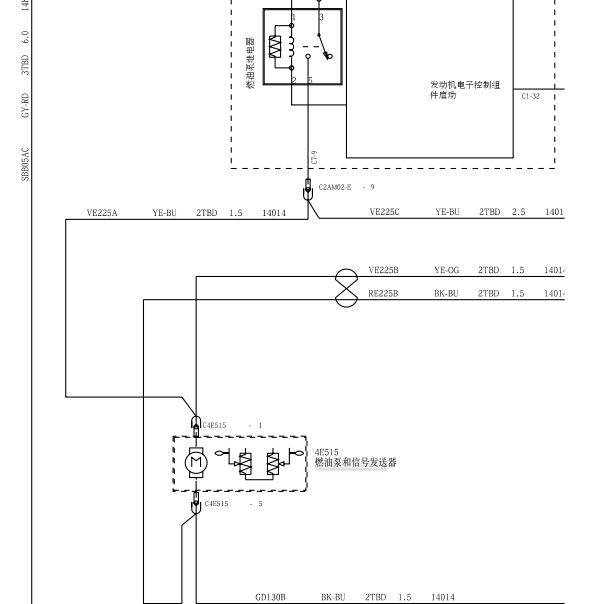 2012年福特福克斯发动机油泵电路图