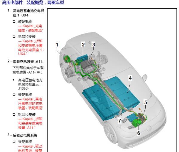 2021年大众ID.6X三电系统维修资料