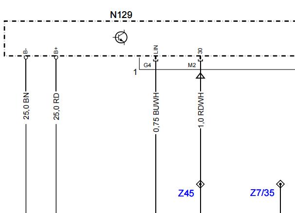 2011年奔驰Smart 起动机-发电机电路图资料