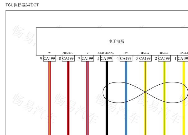 2022年吉利缤越7DCT变速箱电路图