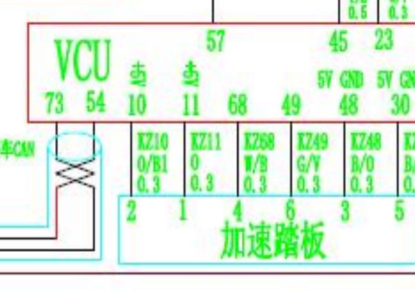 2021年东风小康EC36 加速踏板传感器电路图