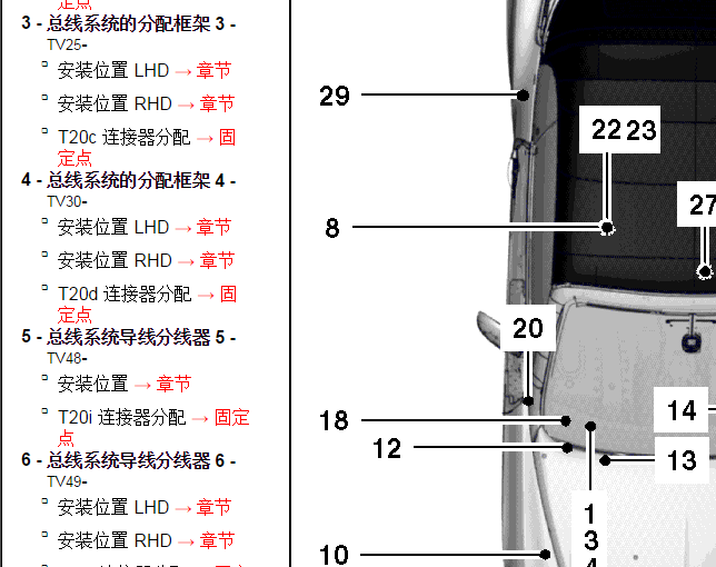 2013年宾利欧陆CAN总线节点位置