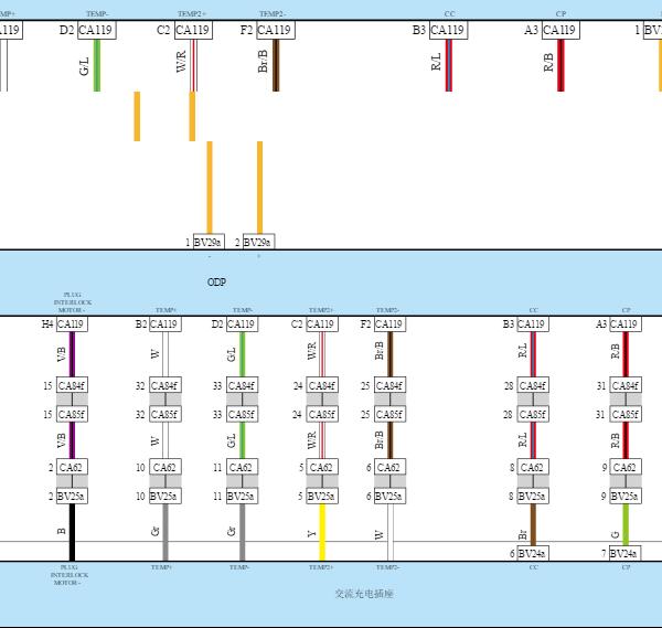2022年长安几何G6充电器电路图