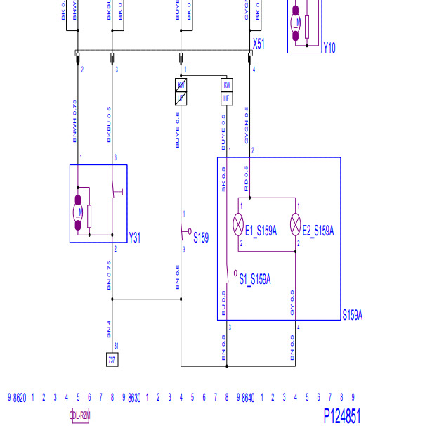 2008年欧宝雅特尾门开关电路图