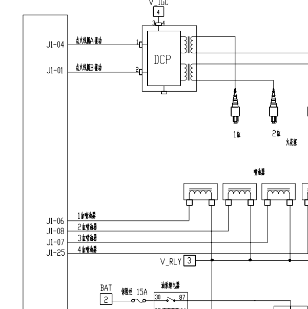 德尔福MT22.1发动机电路图