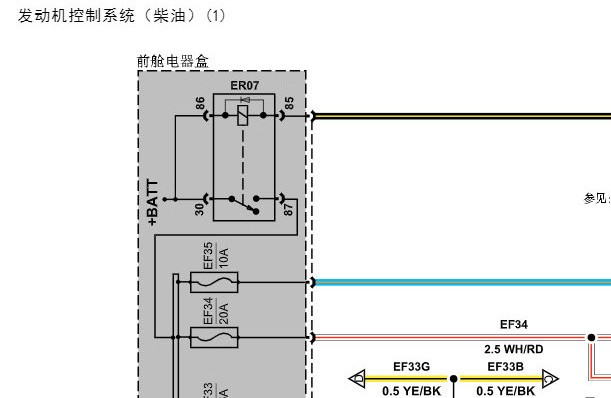 2023年江铃大道发动机和保险丝电路图资料