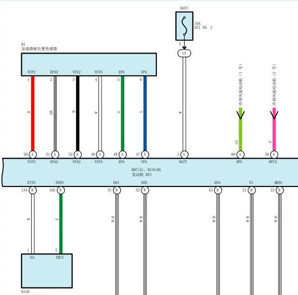 2017年丰田普拉多发动机电路图