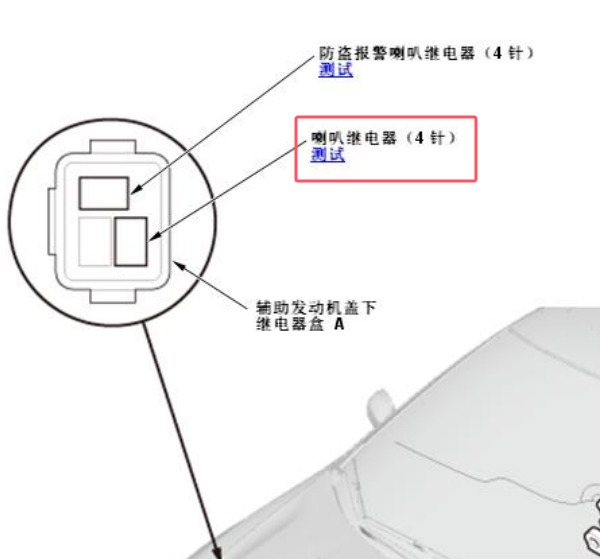 2013年本田凌派喇叭继电器位置