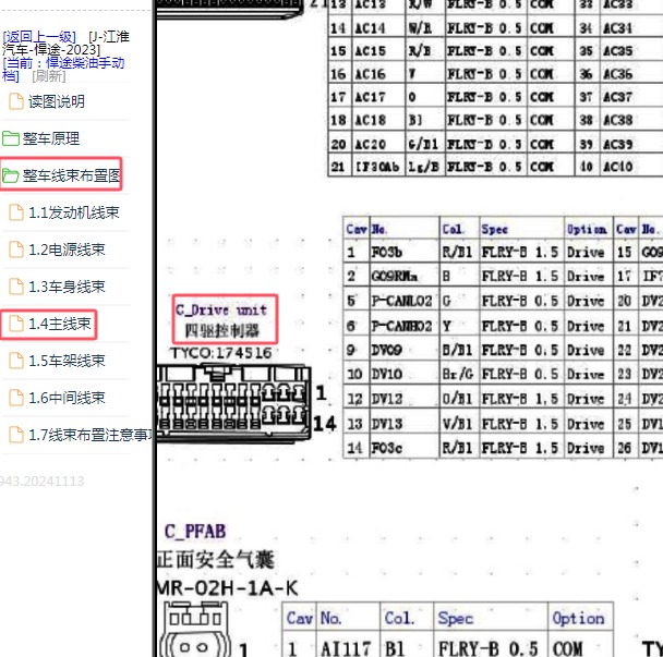 2023年江淮悍途四驱针脚定义
