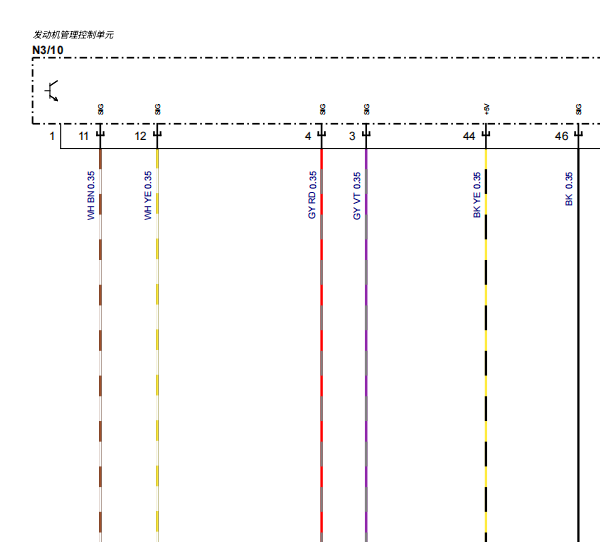 2024年奔驰C260L 发动机电路图