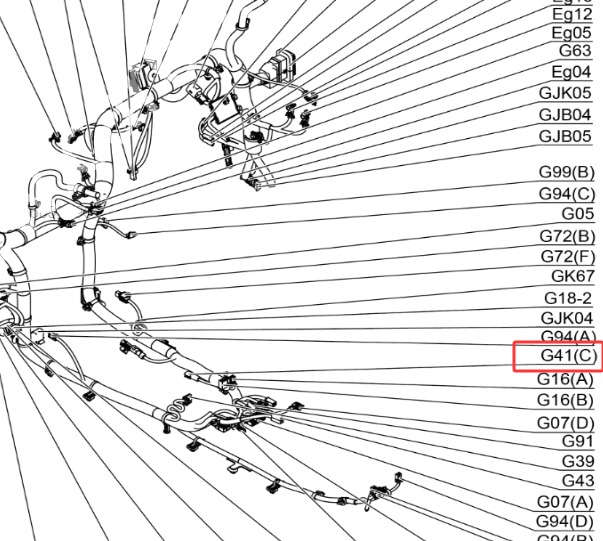 2021年比亚迪汉DM  4G天线位置