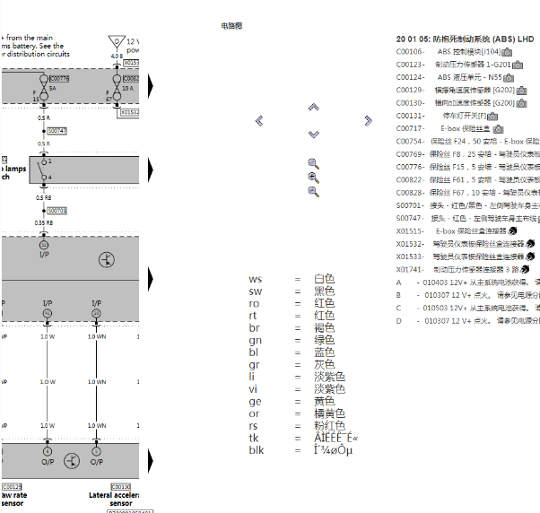 2005年宾利飞驰ABS电路图