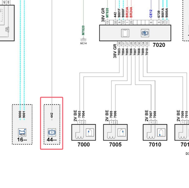 2016年标致301刹车液位传感器电路图
