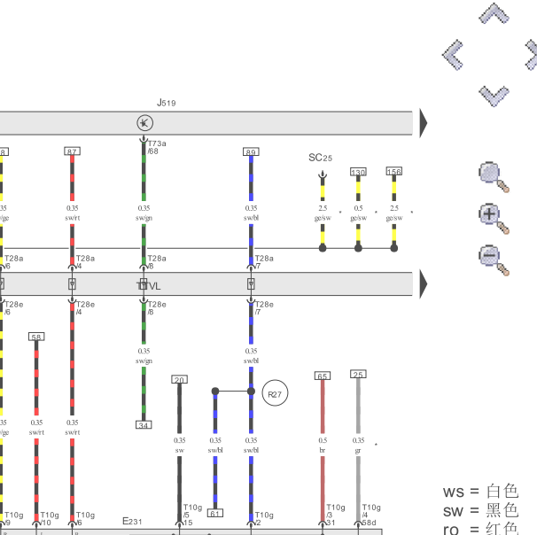 2021年大众捷达 VA3车身控制电路图