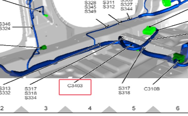 2016年福特探险者MS-3总线接插件位置