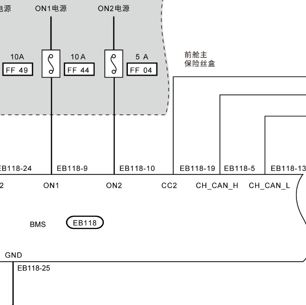 2024年零跑C01电池系统电路图