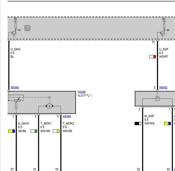 2011年宝马318i发动机节气门电路图