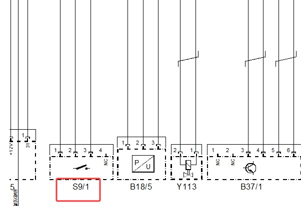 2014年奔驰E260L刹车灯开关电路图