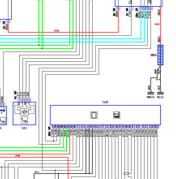 2005年标志407变速箱电路图