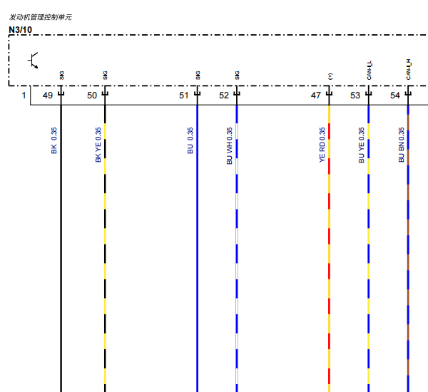 2020年奔驰S400L发动机电路图