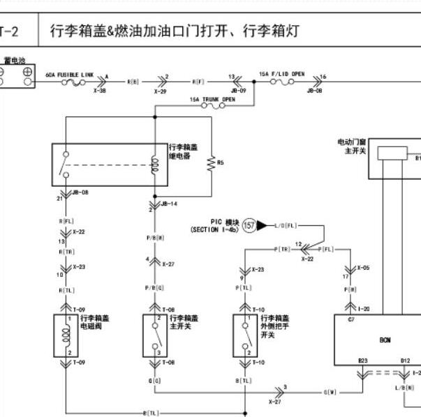 004年起亚欧菲莱斯尾门电路图