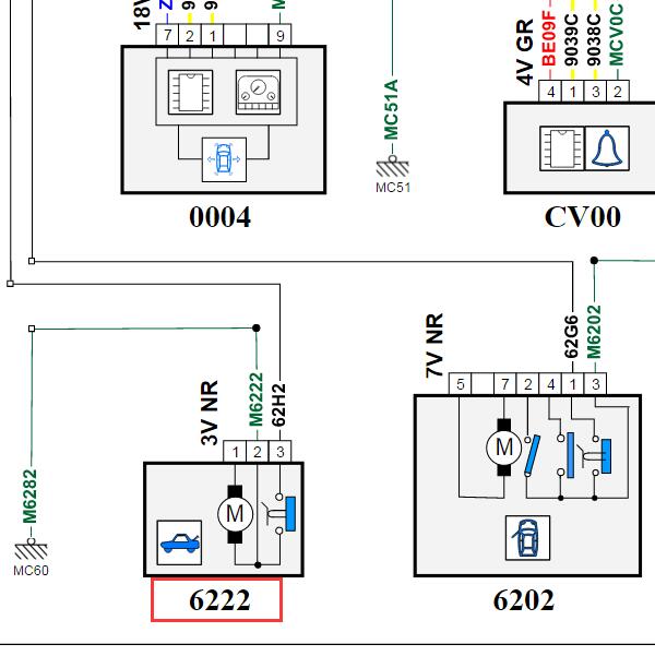 2016年标致308尾门锁电路图