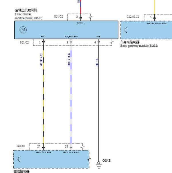 2024年极越07空调鼓风机电路图